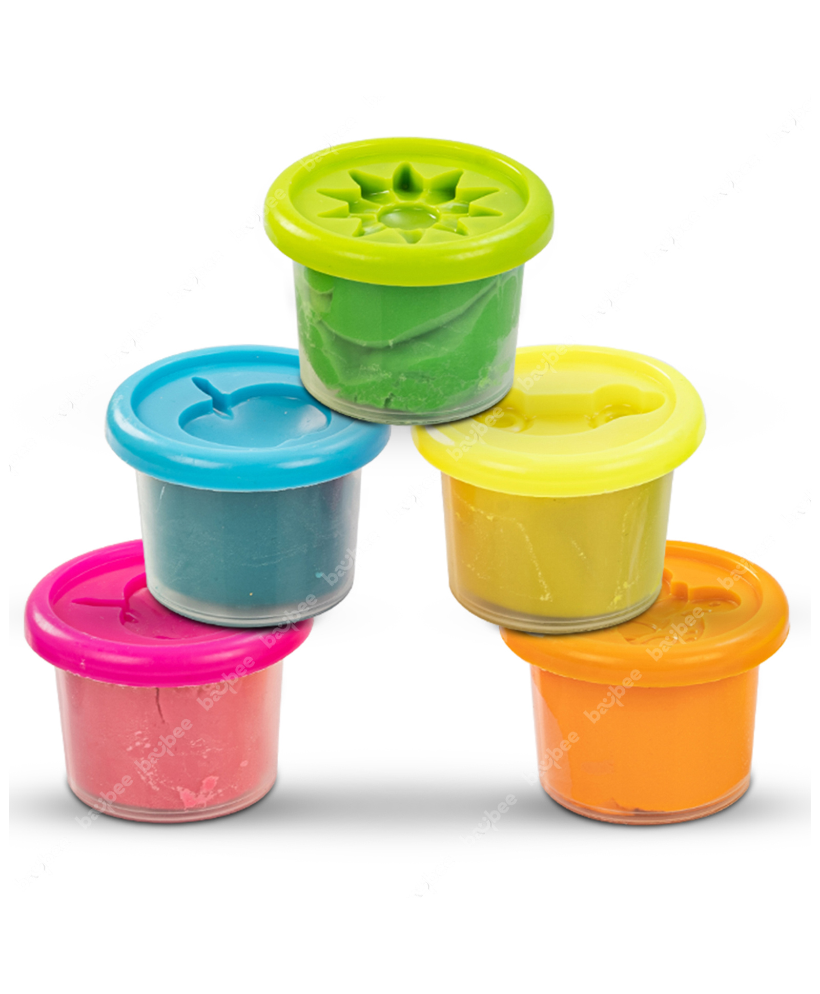 Baybee Air Dry Moulding Clay Dough for Kids Arts and Craft with 5 Shapes & Colors - Multicolor-image-38