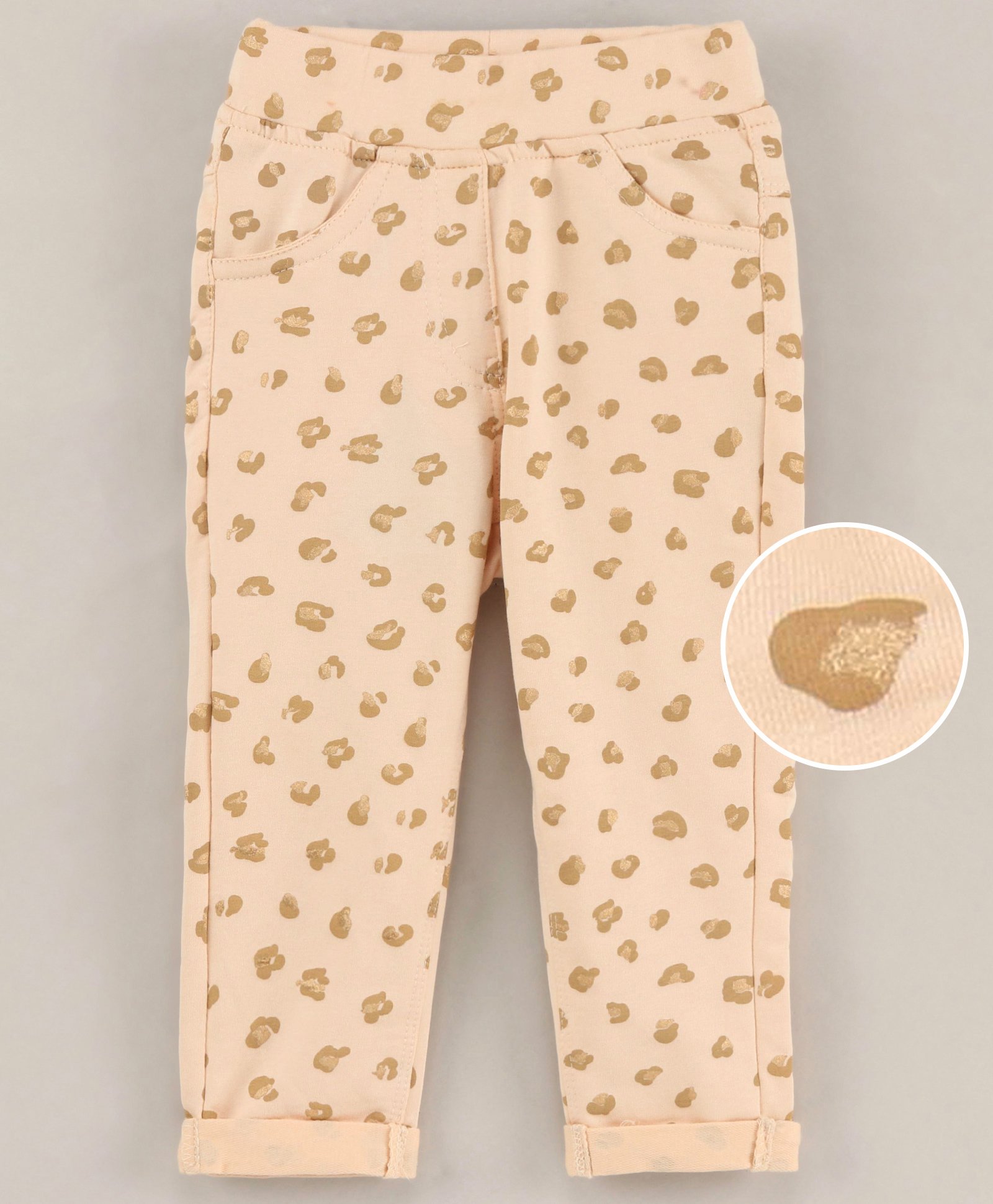 Little Kangaroos Full Length Abstracted Printed Trouser - Peach-picture-19