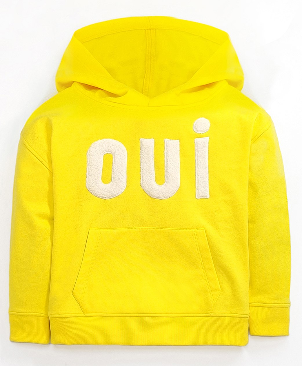 Cherry Crumble By Nitt Hyman Full Sleeves Fur Applique Detail Hooded Imperial Sweatshirt - Yellow-picture-24