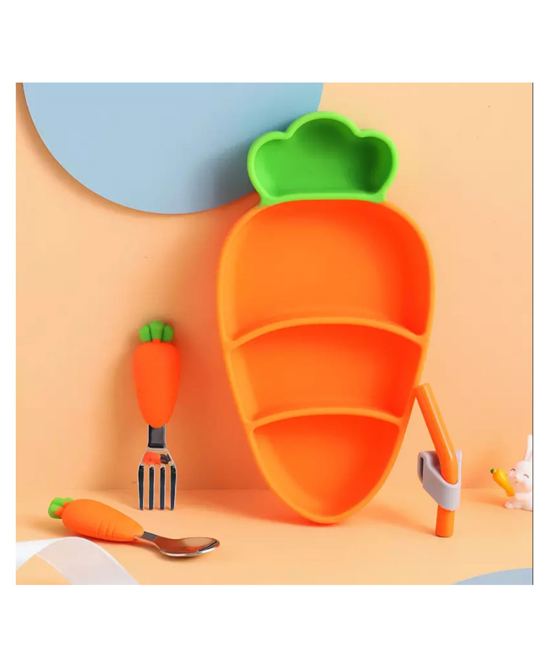 Carrot Shape Cutlery Set - Orange-image-22