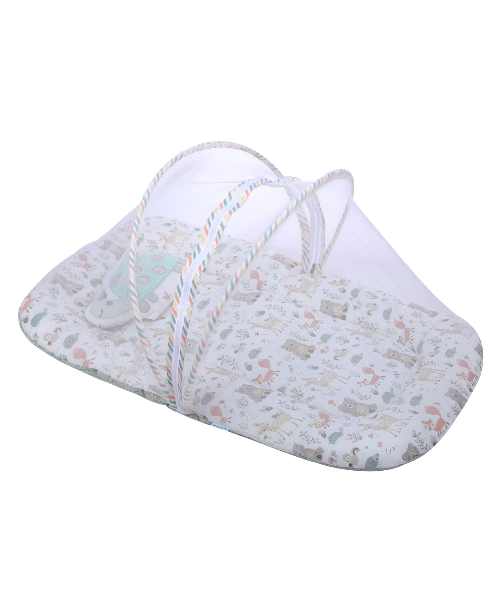 Abracadabra Gadda Set with Mosquito Net & Shaped Pillow Bambi & Friends Theme - Multicolour-image-34