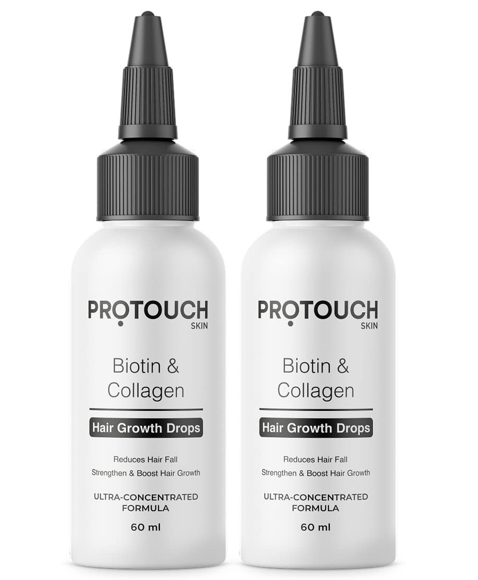 PROTOUCH Biotin & Collagen Hair Growth Drops Pack of 2 - 60 ml each Online  in India, Buy at Best Price from  - 12120766