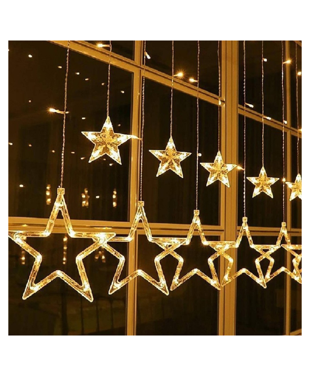 ADKD 10 Stars 138 Led Curtain String Lights-image-4