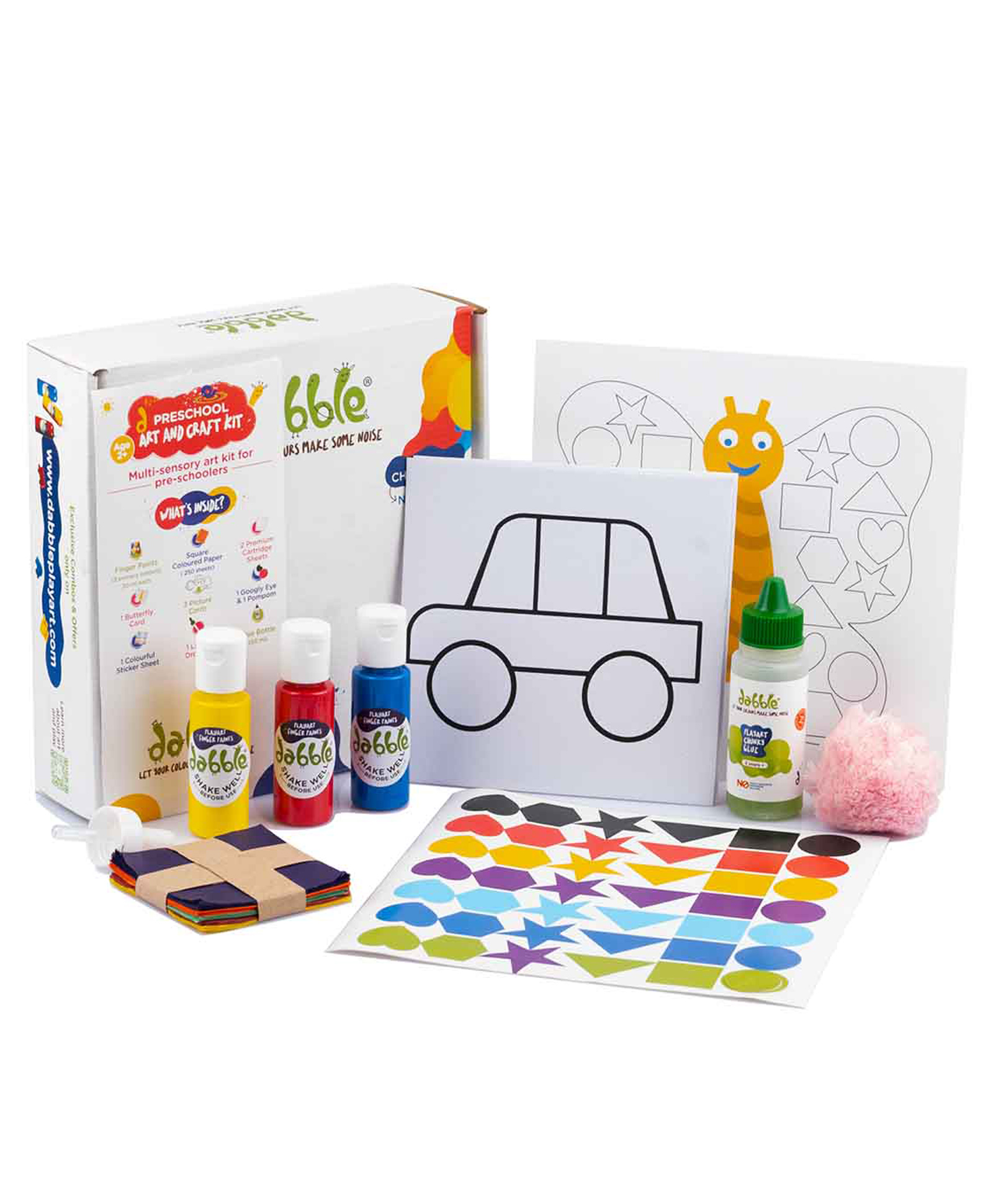 dabble Preschool Art and Craft Kit Sensory Rich Art Kit for Preschoolers (color may vary)-picture-15