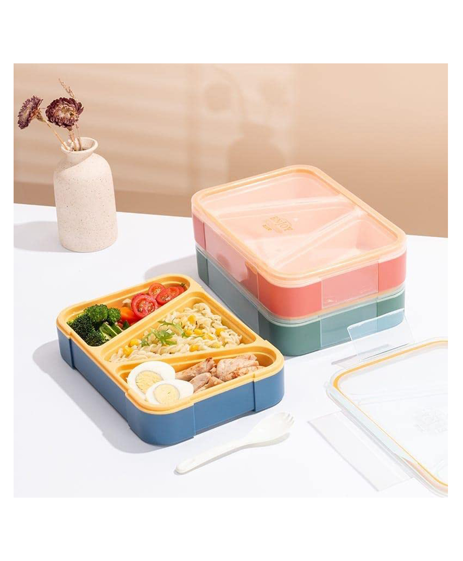 Sanjary Bistro Lunch Box 850 Ml (color May Vary)-picture-16