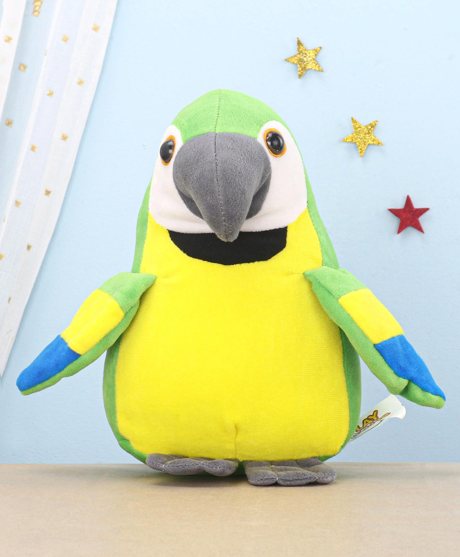 Playtoons Parrot Soft Toy Height 25 cm (Colour & Print May Vary)-image-27