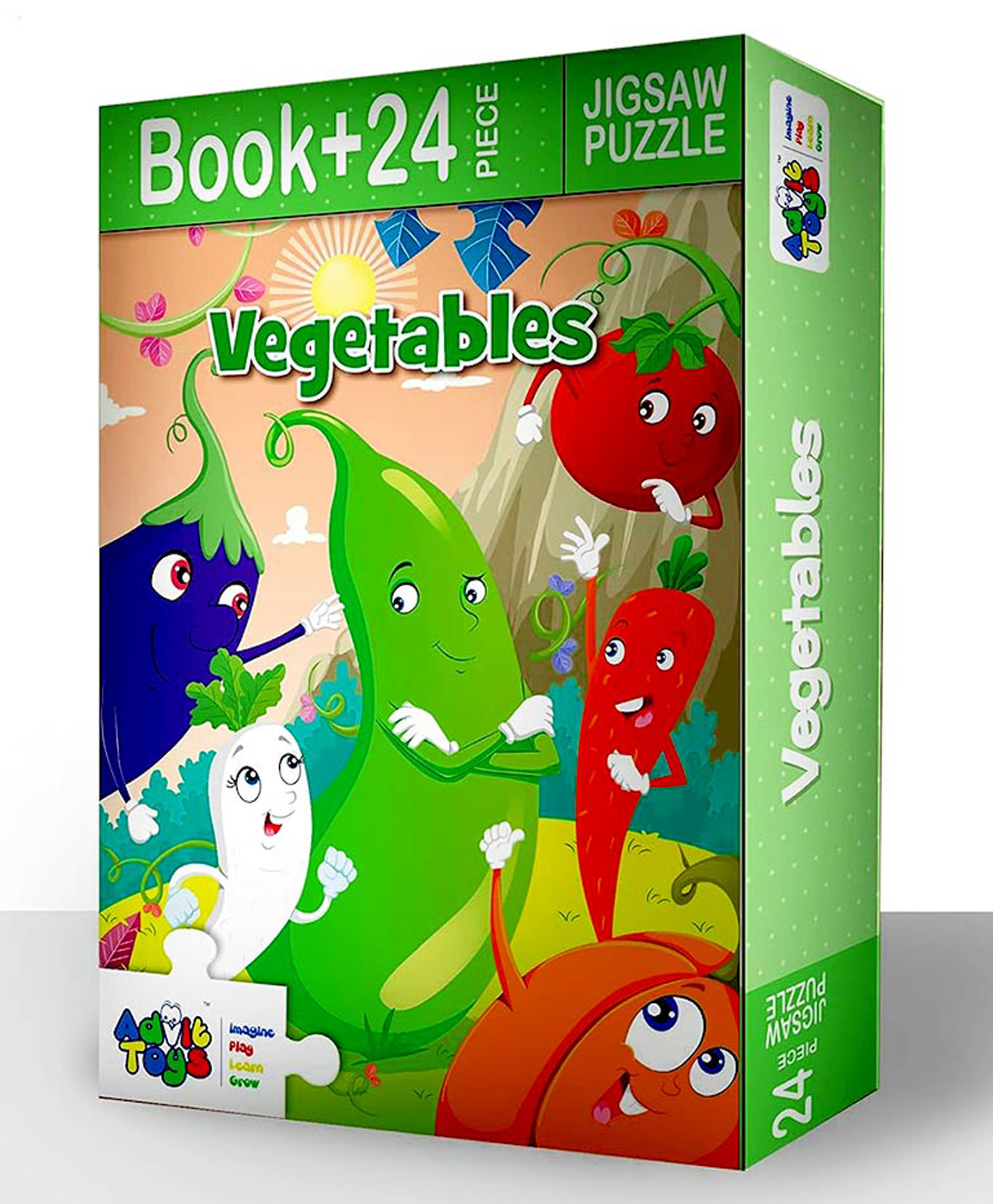 Advit Toys Vegetables Jigsaw Puzzle Assorted Color - 24Pieces-picture-35