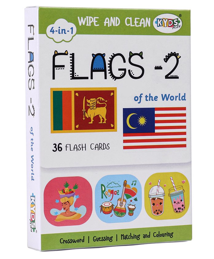 Kyds Play Flash Cards Flags - 36 Piece-picture-13