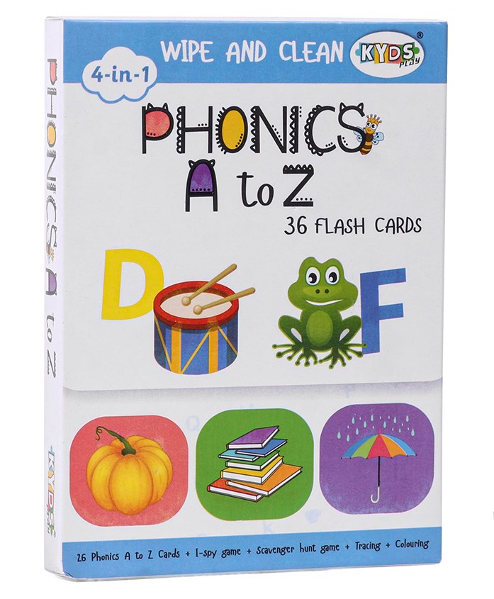 Kyds Play Flash Cards Phonics A To Z - Pack of 36-picture-18