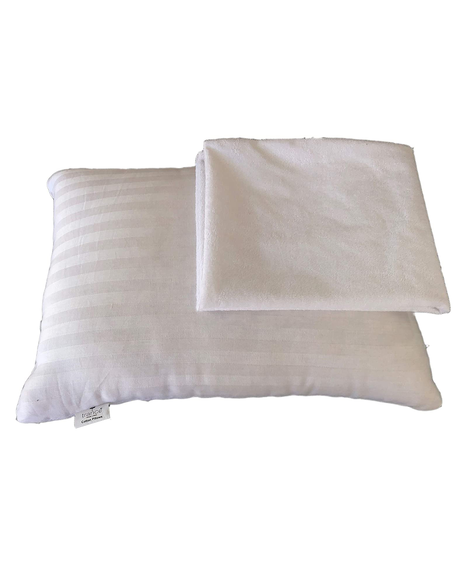 Trance Home Linen Pillow with 1 Water Pillow Protecor - White-picture-14