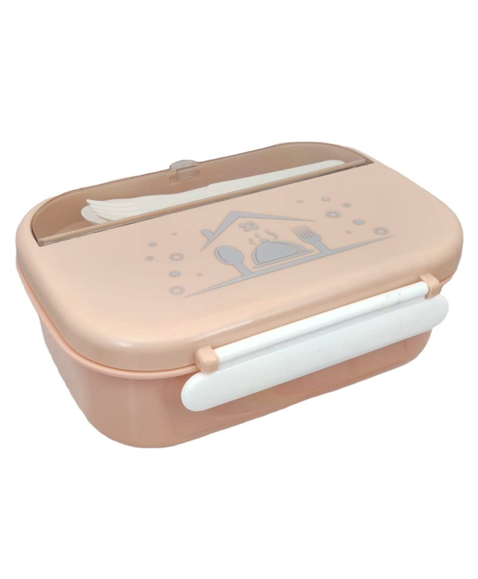 FunBlast Lunch Box with Spoon and Fork Pink-picture-25