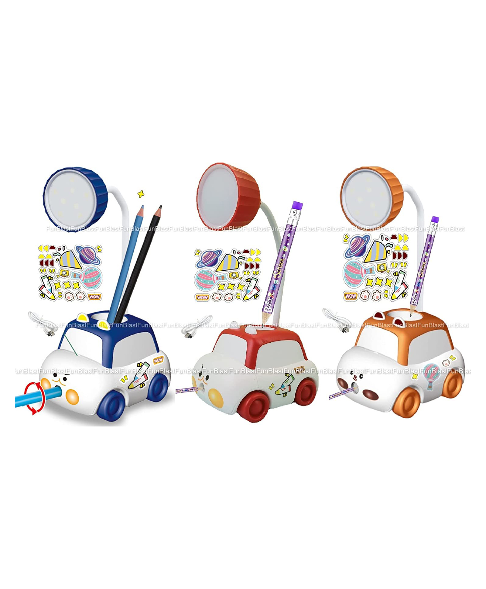 FunBlast LED Rechargeable Table Lamp  Pack of 3-image-6