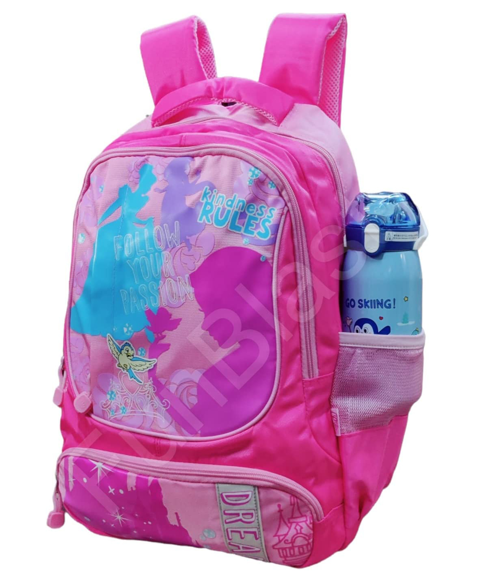 FunBlast Multipurpose School College Bag Pink - 18.3 Inches-picture-21