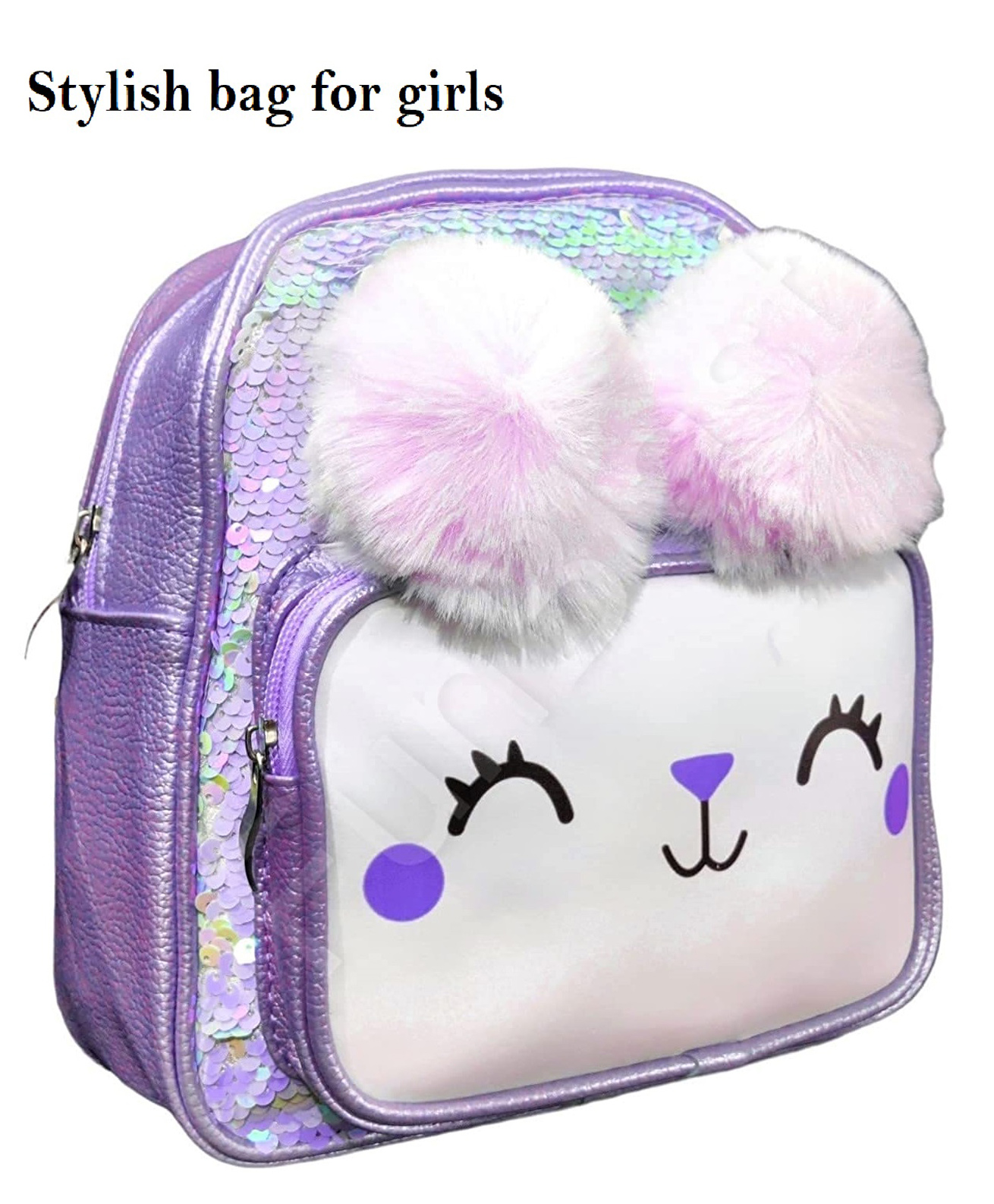 FunBlast Cartoon Theme Sequin Bag  Purple-picture-12