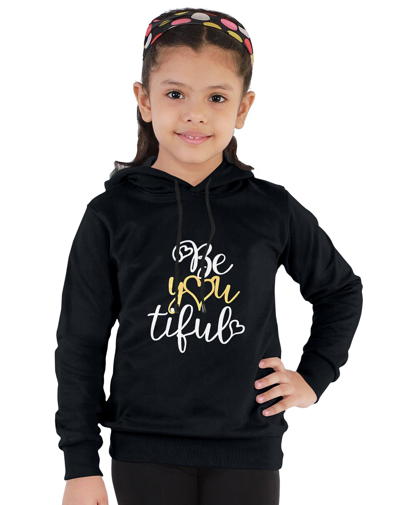 Funkrafts Full Sleeves Text Printed Hooded Sweatshirt - Black-image-12