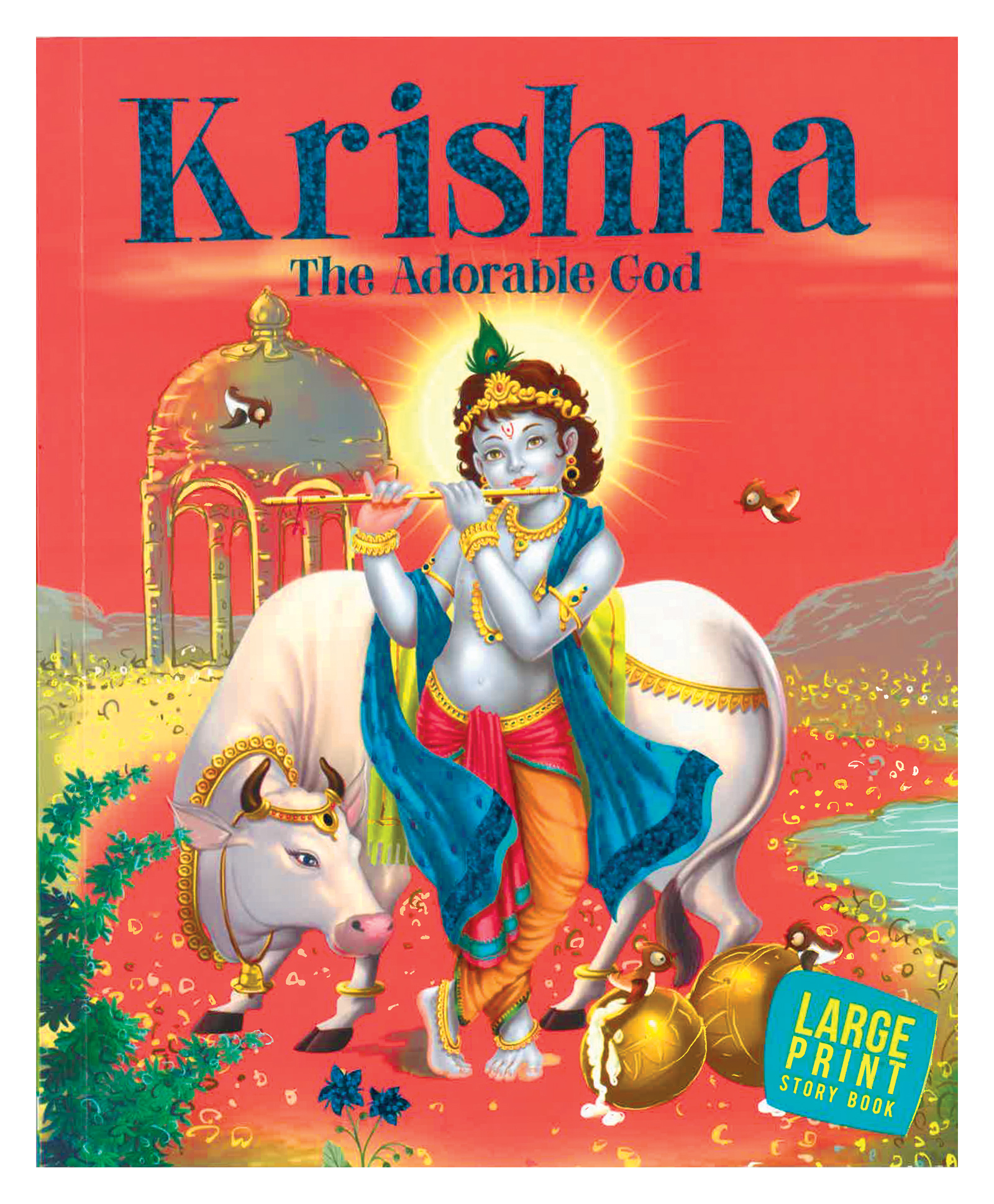 Large Print: Krishna The Adorable God : Indian Mythology - English-image-29