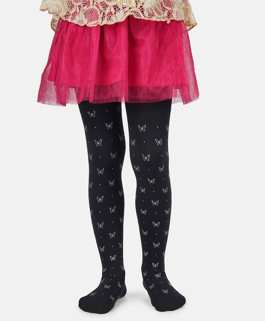 NEXT2SKIN Butterfly Printed Stockings - Black-picture-22