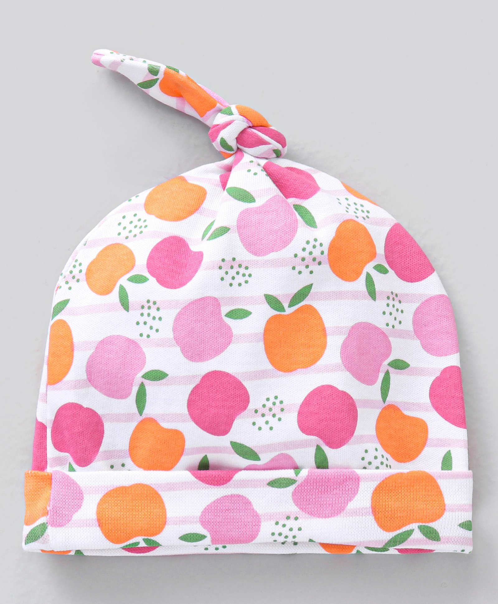 babyhug 100% cotton cap pink - diameter 14.5 cm