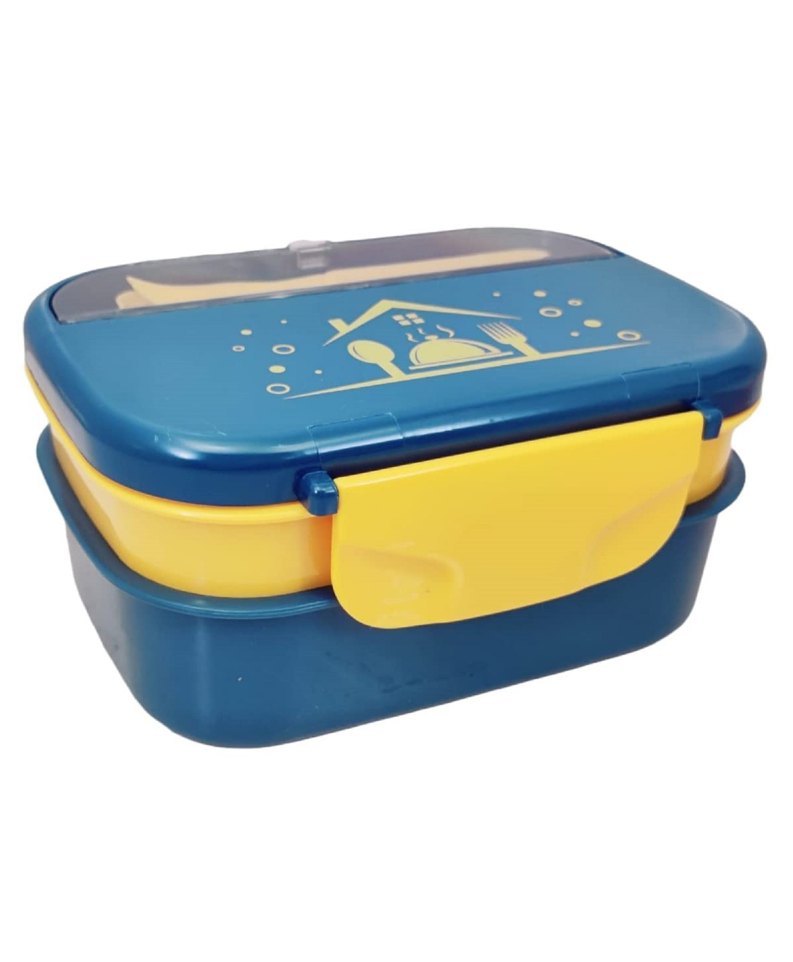 FunBlast Lunch Box with Spoon and Fork  - Blue-picture-20