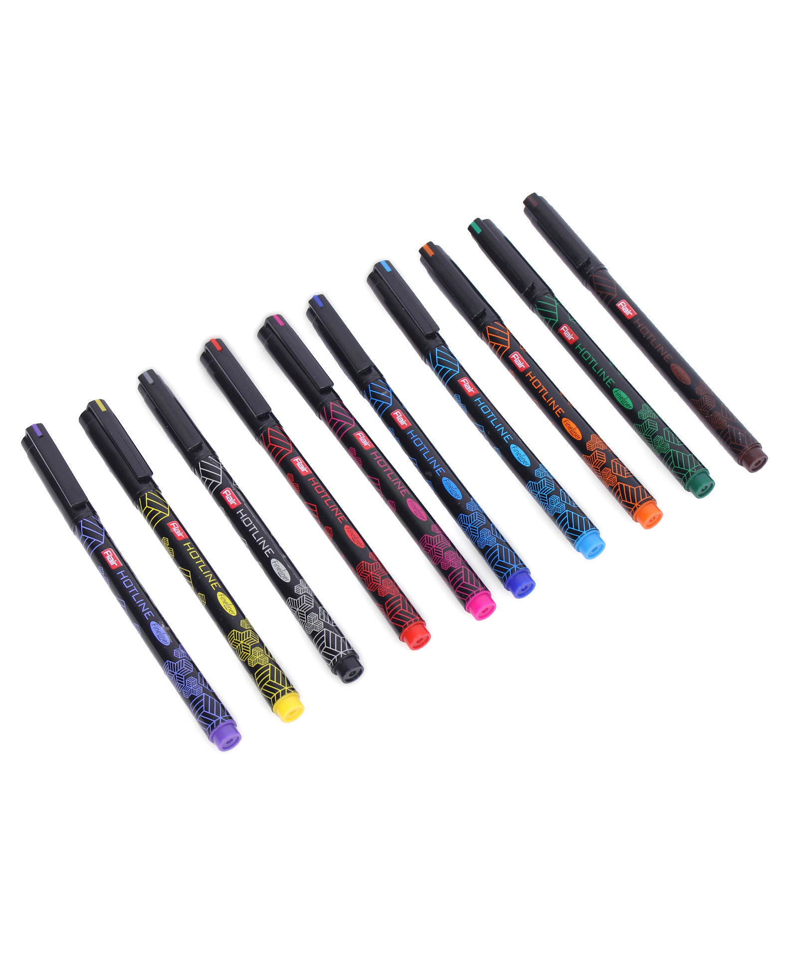 Flair Hotline Fineliner 10 Pieces -  Multicolour-picture-12