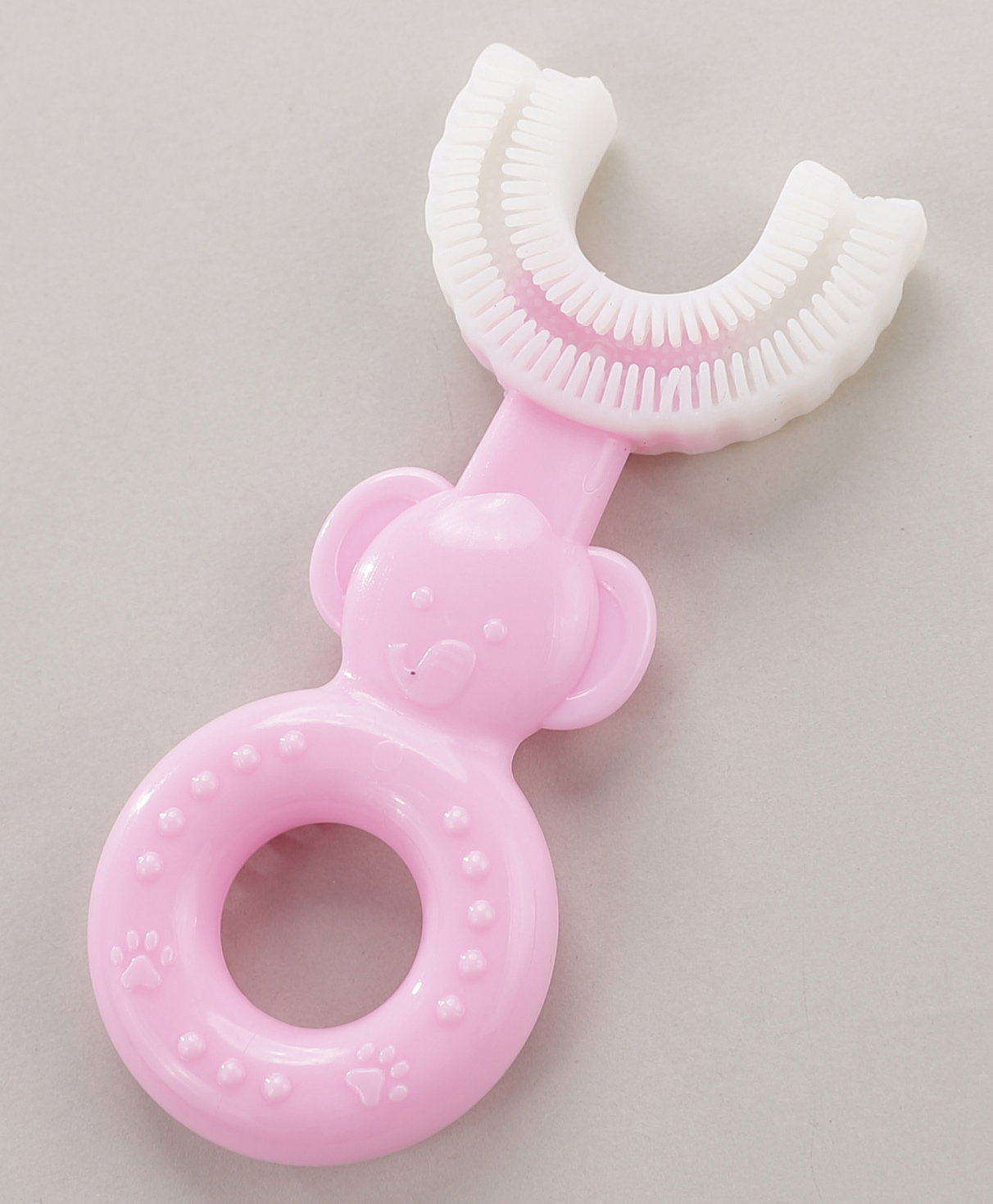 Domenico Soft Sillicone U-Shaped Head 360 Toothbrush - Pink-image-29