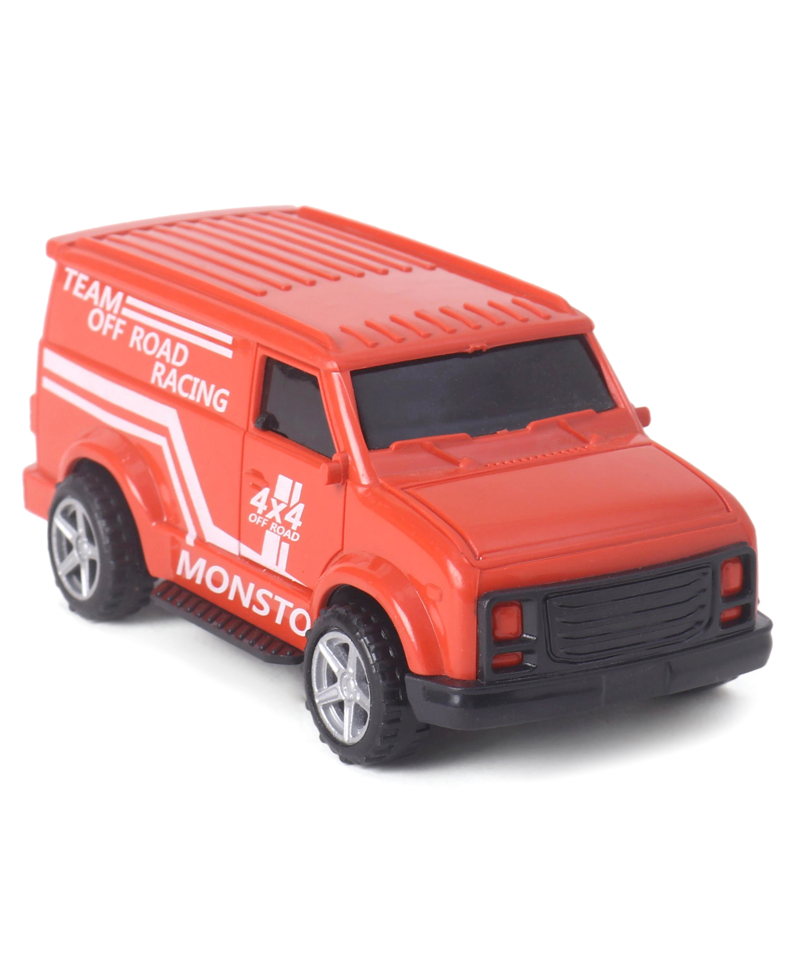 Monsto Pull Back Racing Toy Car - Red-picture-2