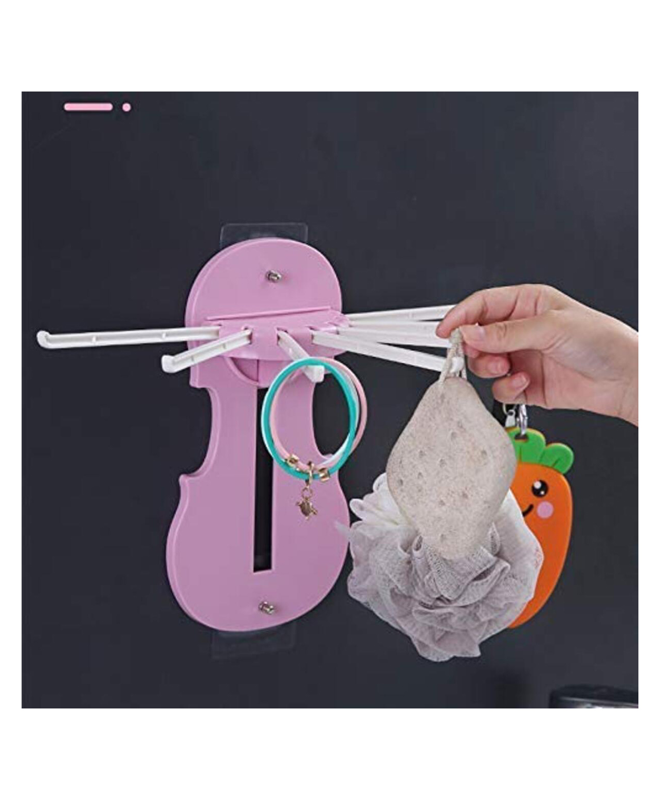 MOMISY Foldable Clothes Drying and Hanging Hanger  Hidden Rack- ( Color may vary)-picture-25