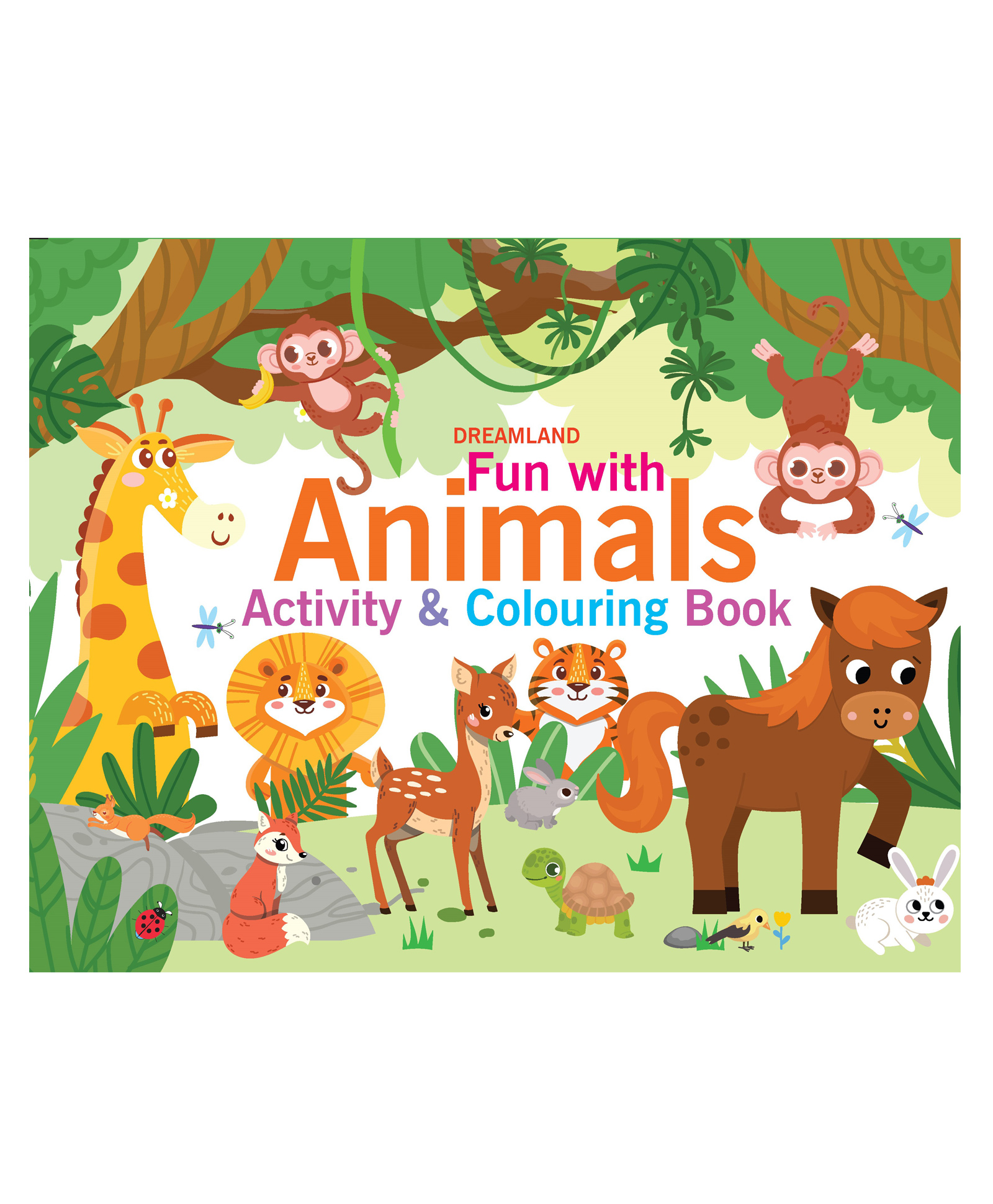 Fun with Animals Activity & Colouring by Dreamland Publications  - English-image-46