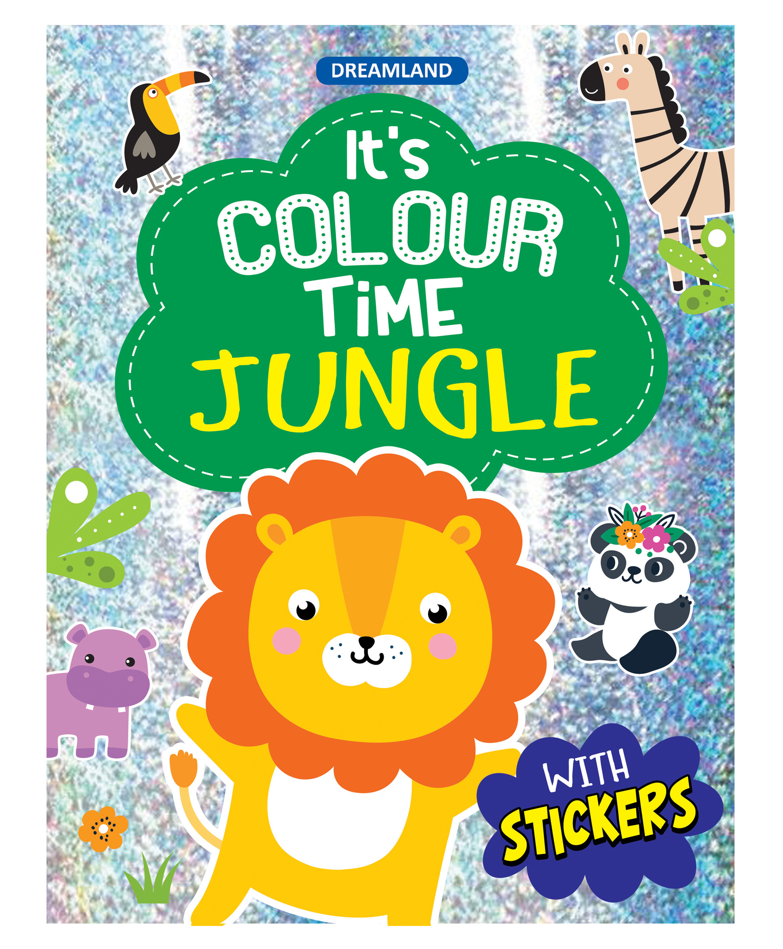 dreamland publications Jungle It's Colour time with Stickers - English-picture-13