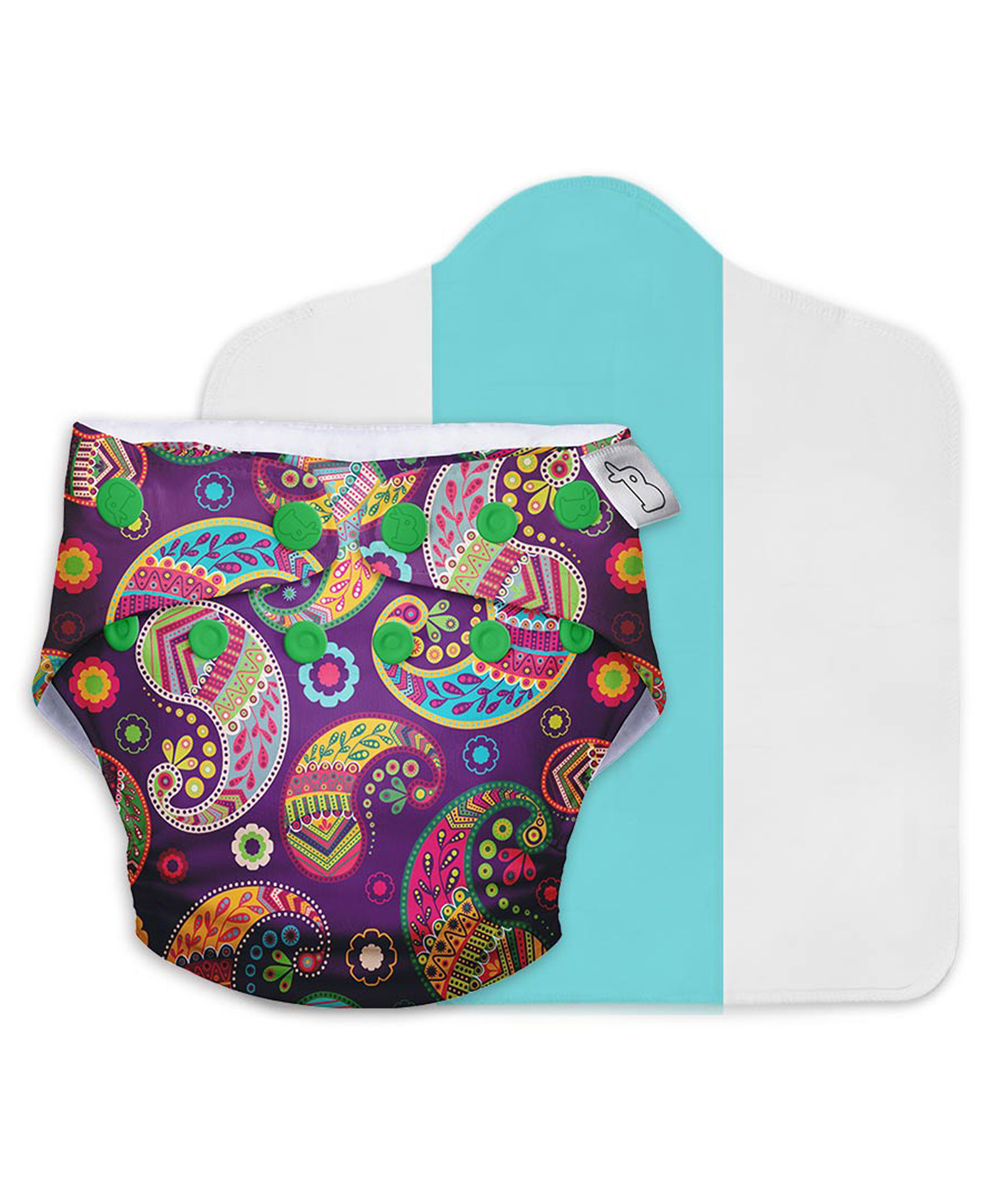 SuperBottoms Reusable and Washable Cloth Diapers for Babies Cloth Diaper Freesize Uno Traditional Print - Multicolor-picture-35