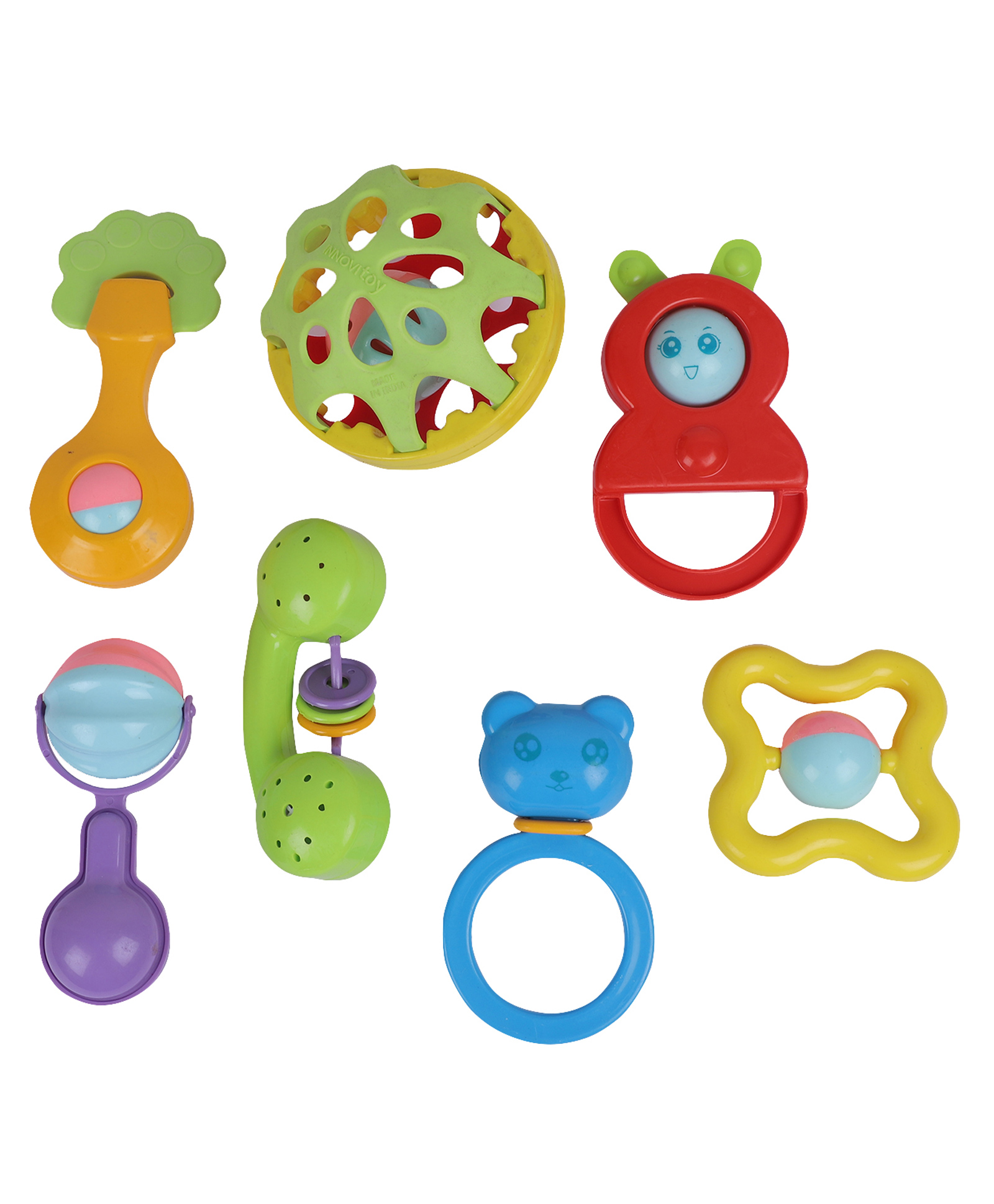 Mingkids Attractive Rattle Pack of 7 (Color May Vary)-image-7