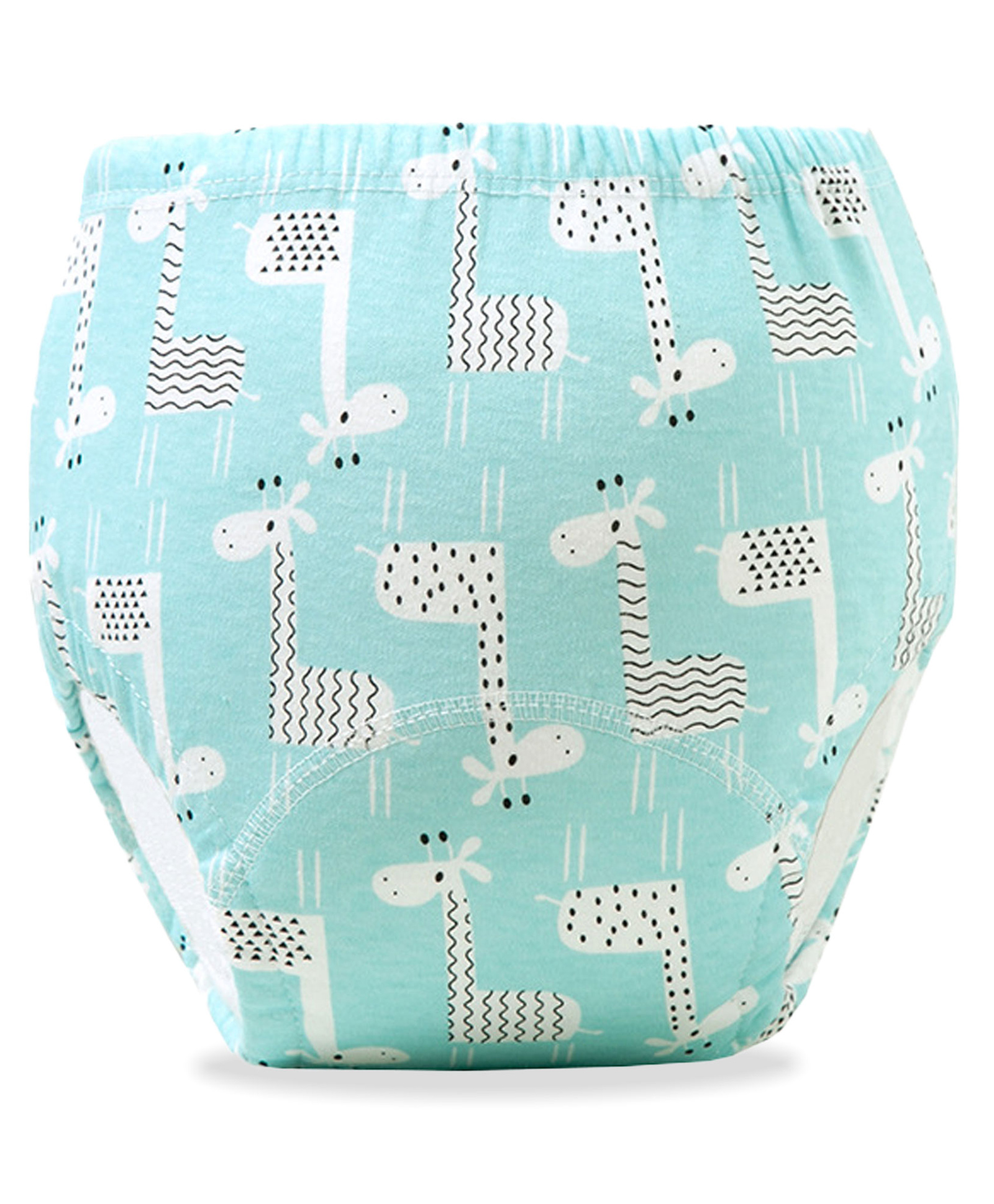 Bembika Babies Cotton Potty Training Pants Blue Giraffe  Printed Medium - Blue-image-0