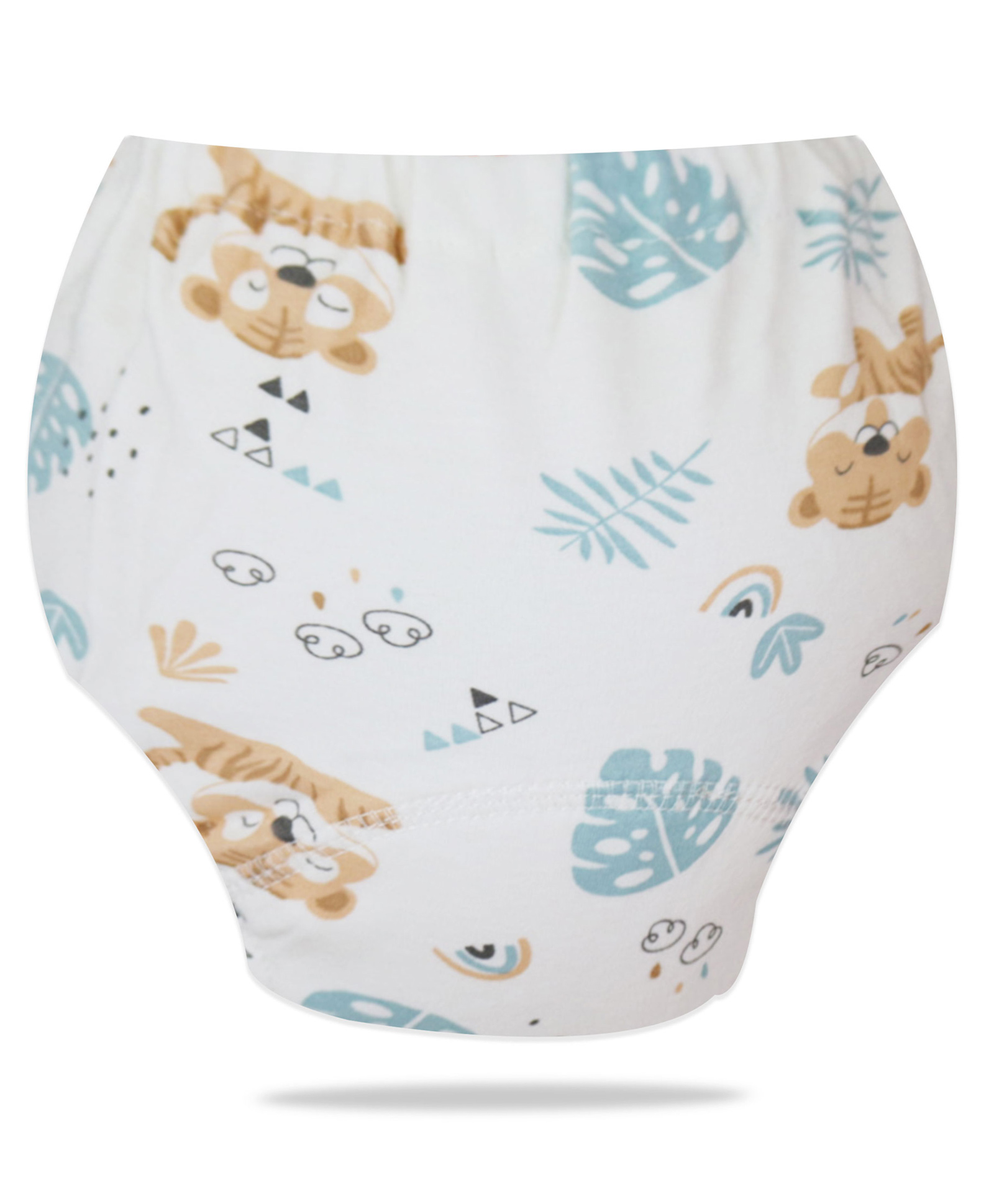 Bembika Babies Cotton Potty Training Pants Cute Tiger Printed Medium - White-picture-32