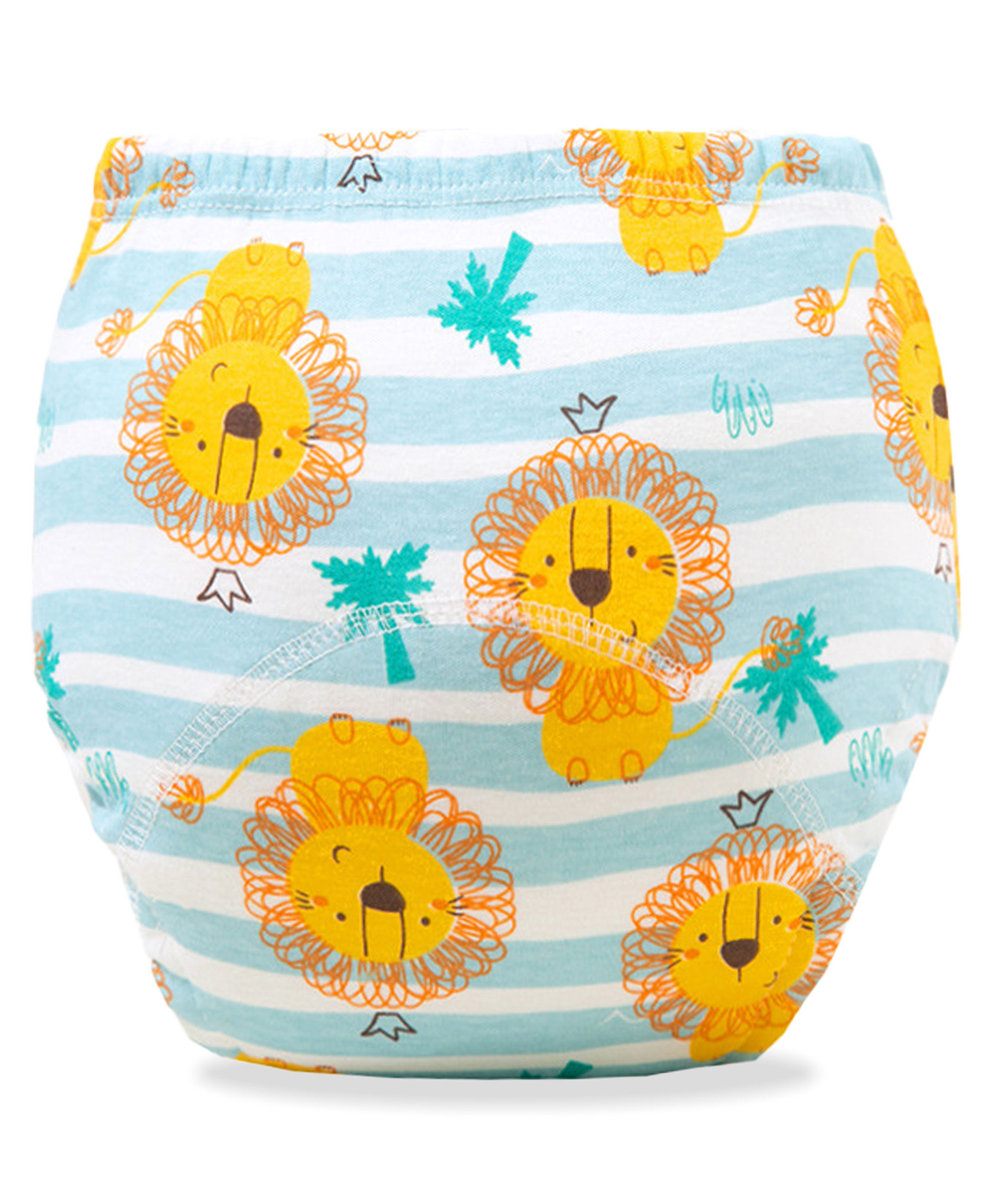 Bembika Babies Cotton Potty Training Pants Lion  Printed Large - Blue White-picture-10