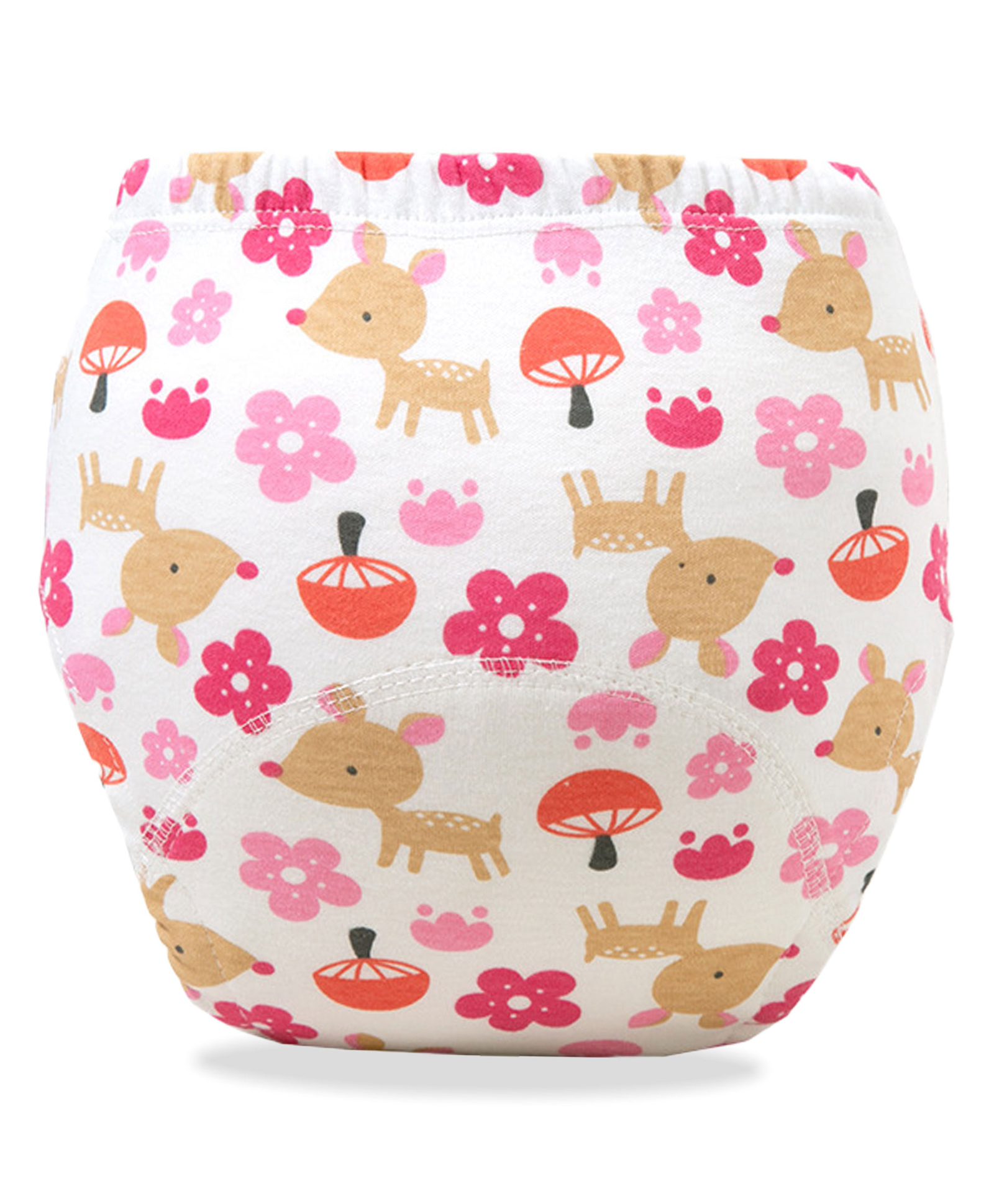 Bembika Babies Cotton Potty Training Pants Mushroom  Printed Large - White-image-12