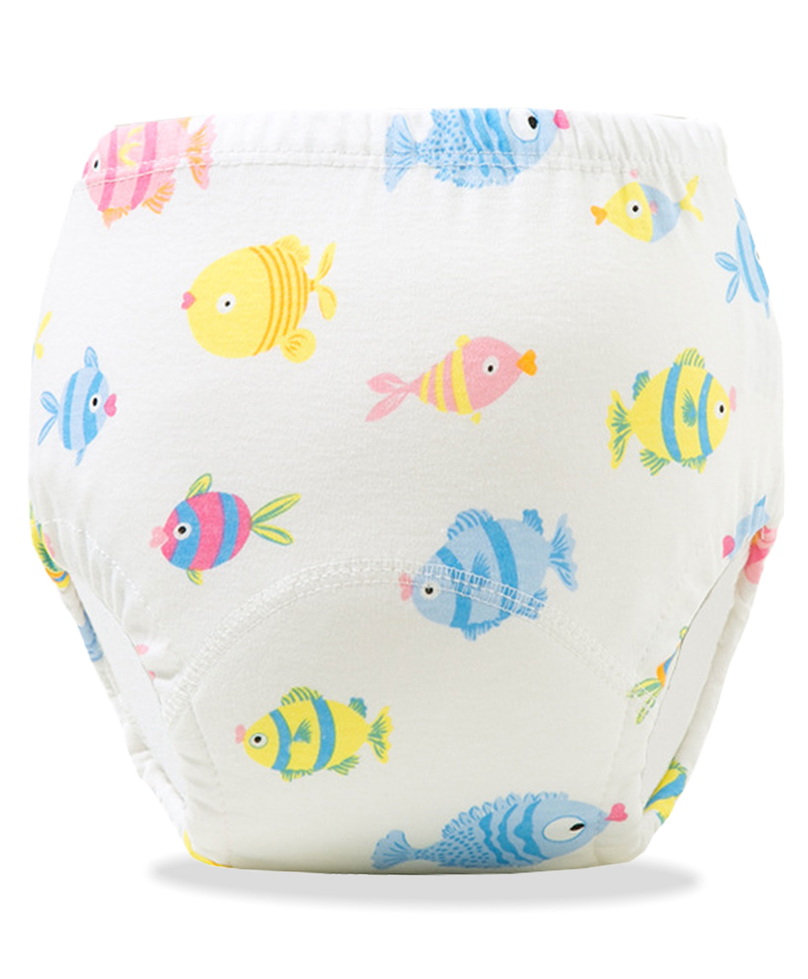Bembika Babies Cotton Potty Training Pant Small Fish Print Medium - Multicolor-image-3