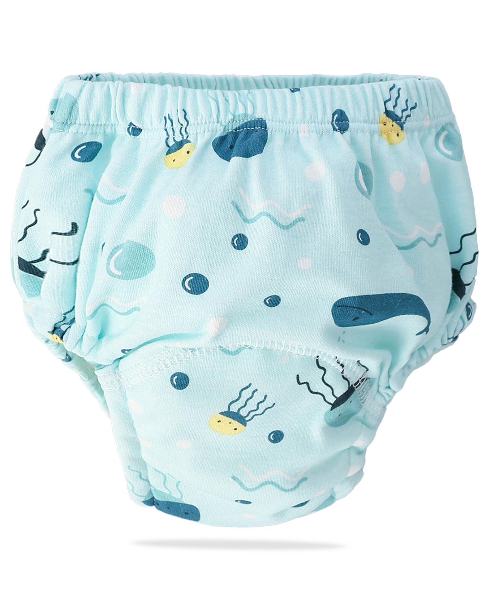 Bembika Babies Cotton Potty Training Pant Underwater World Print Medium - Multicolor-image-14