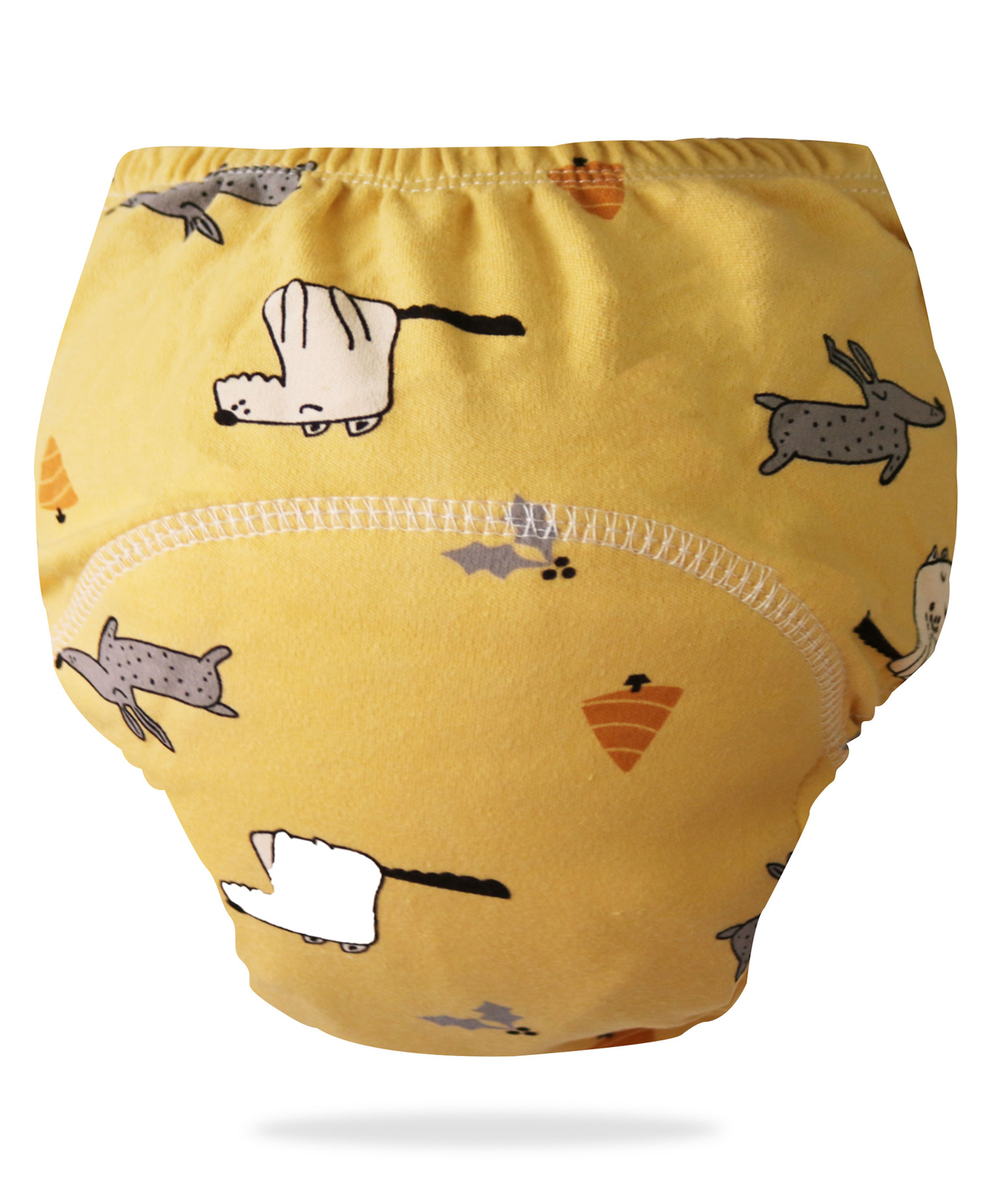 Bembika Babies Cotton Potty Training Pant Animal Print Large - Yellow-image-18