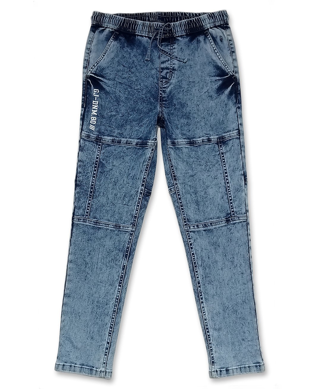 gini & jony Gini And Jony Ankle Length Denim Jeans Solid- Blue-picture-12