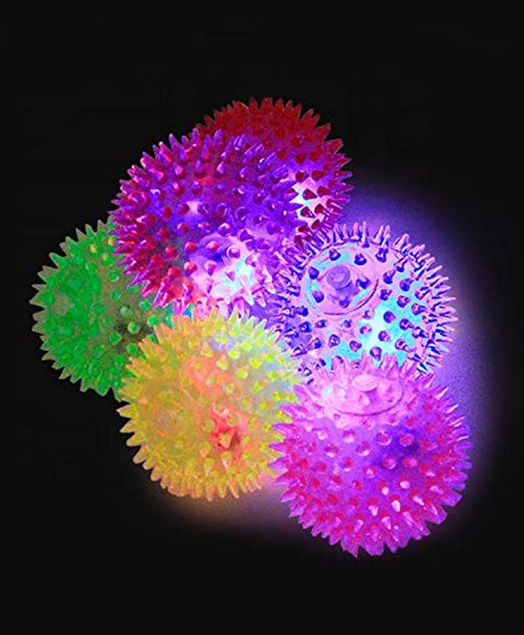 AKN TOYS Flashing Fun Spiky Ball Toys (Colour May Vary)-picture-27
