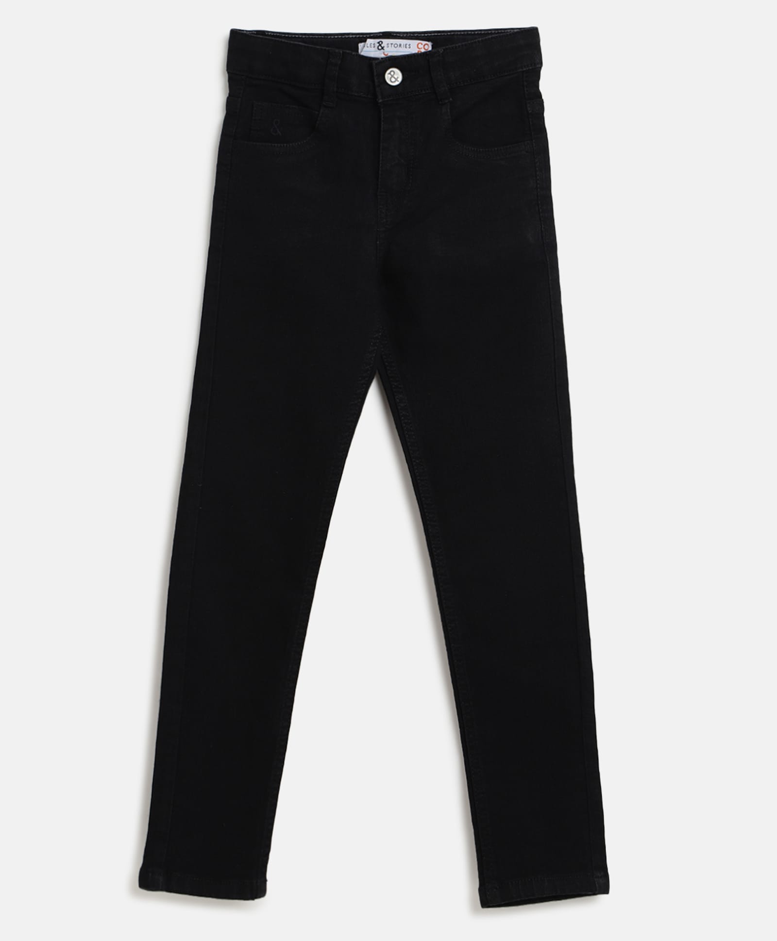 Tales & Stories Solid Slim Fit Clean Look Jeans - Black-picture-20