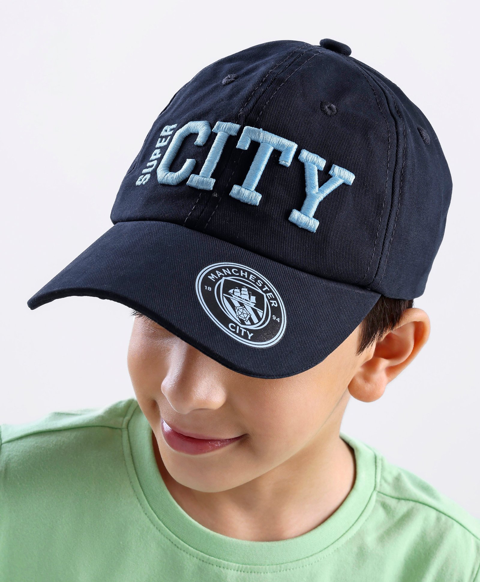 Pine Active 100% Cotton Cap Manchester City Print Blue - Circumference 55 cm-picture-19