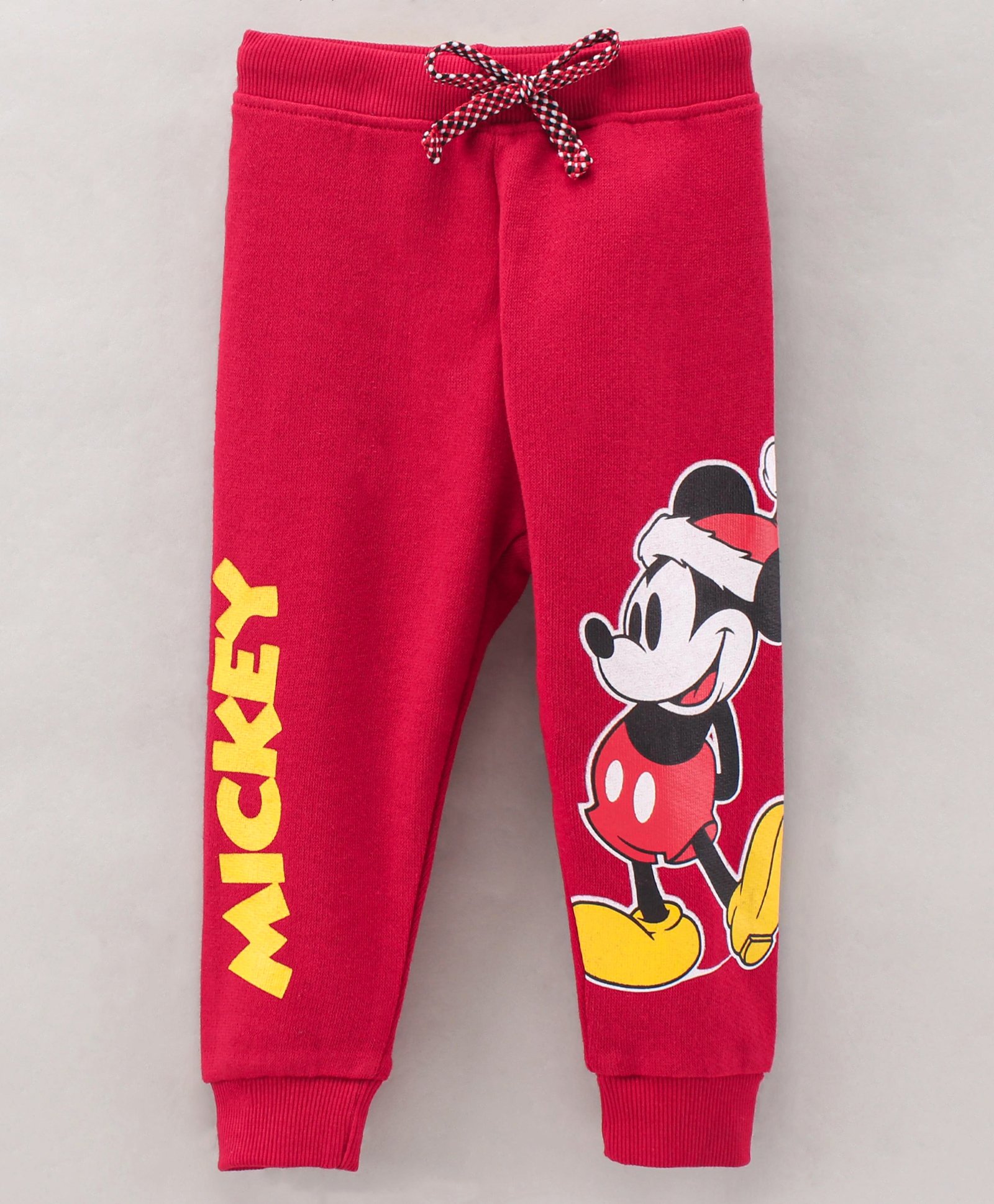 Bodycare Knit Full Length Mickey Mouse Printed Track Pant - Maroon-image-18