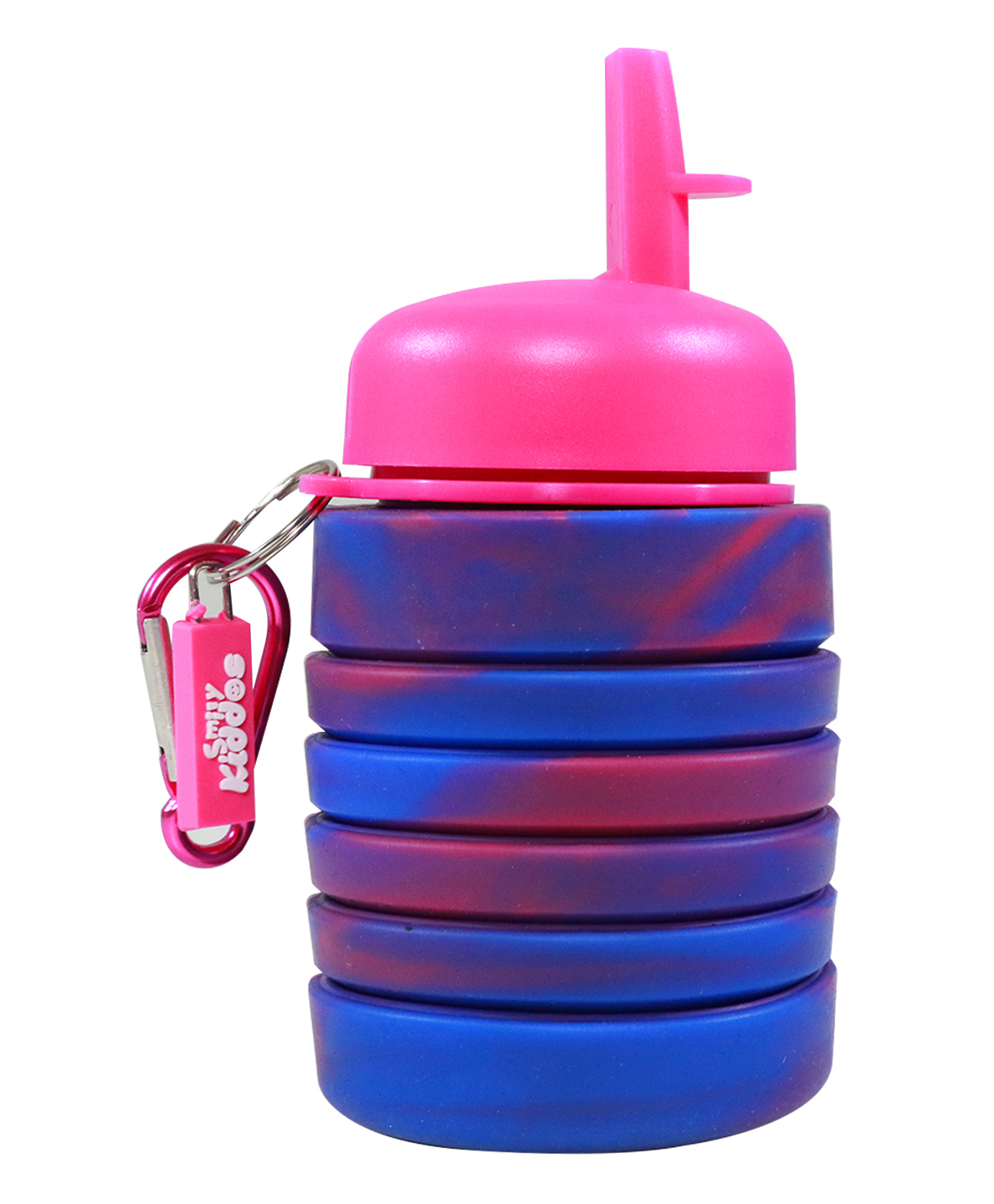 Smily Kiddos Silicone Expandable & Foldable Bottle Pink Blue- 500 ml-image-48
