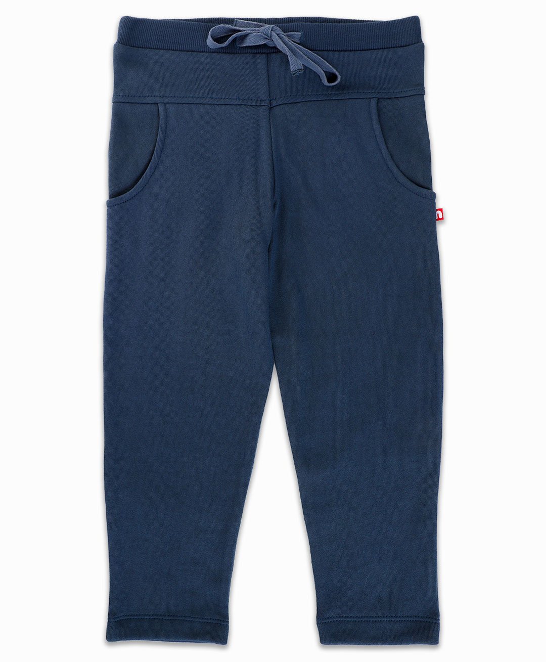 Nino Bambino 100% Organic Cotton Solid Track Pants - Navy Blue-image-42