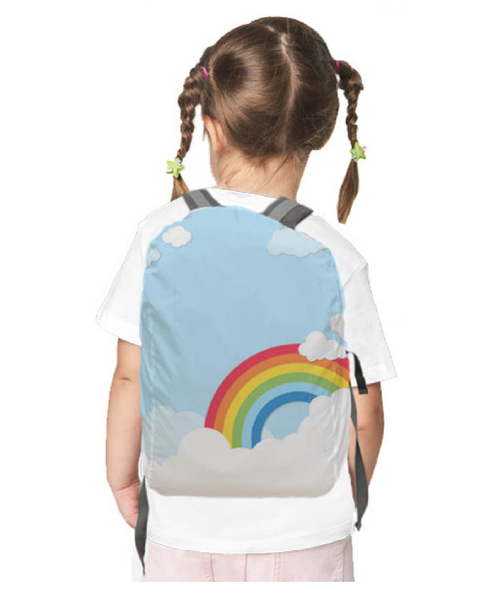 Right Gifting Water Repellent Rainbow Print Backpack Rain Cover - Multicolor-image-19