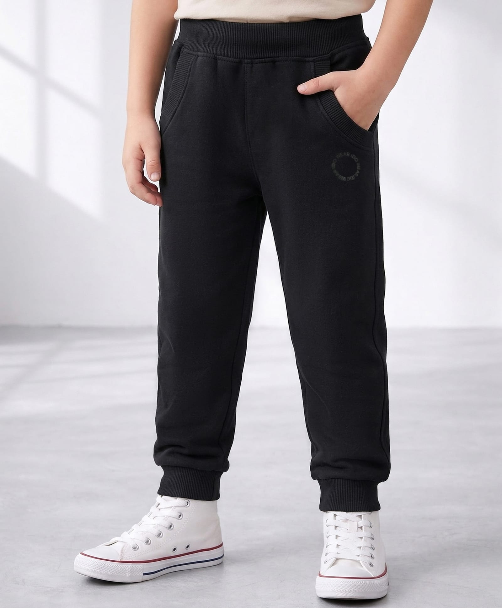 iDO Italy Full Length Trouser Solid Color - Black-picture-26