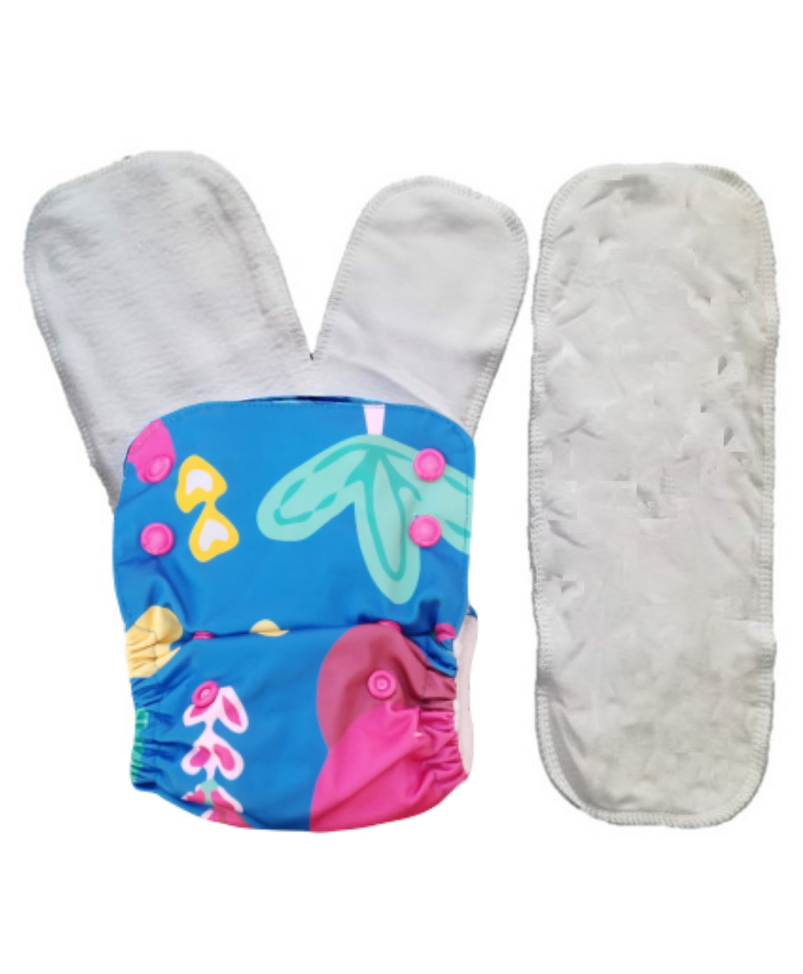 Kindermum Random Jungle Nano Pro Aio Cloth Diaper With 2 Organic Inserts And Power Booster - Multicolor-picture-23