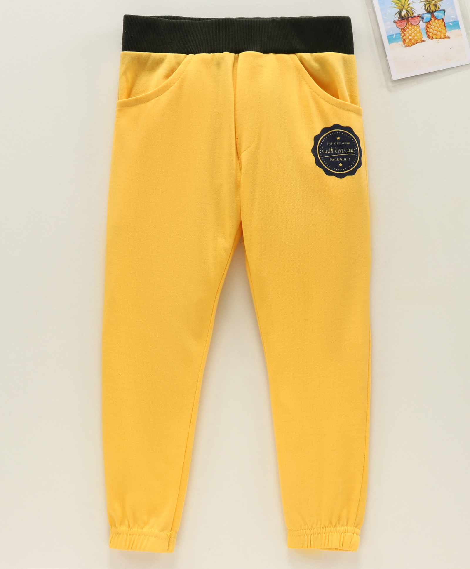 Earth Conscious Placement Print Track Pant - Yellow-picture-17