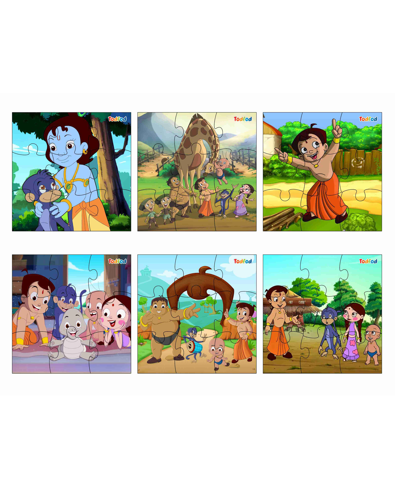 TodFod  Wooden Chhota Bheem  Jigsaw Puzzle - 54 Pieces-image-4